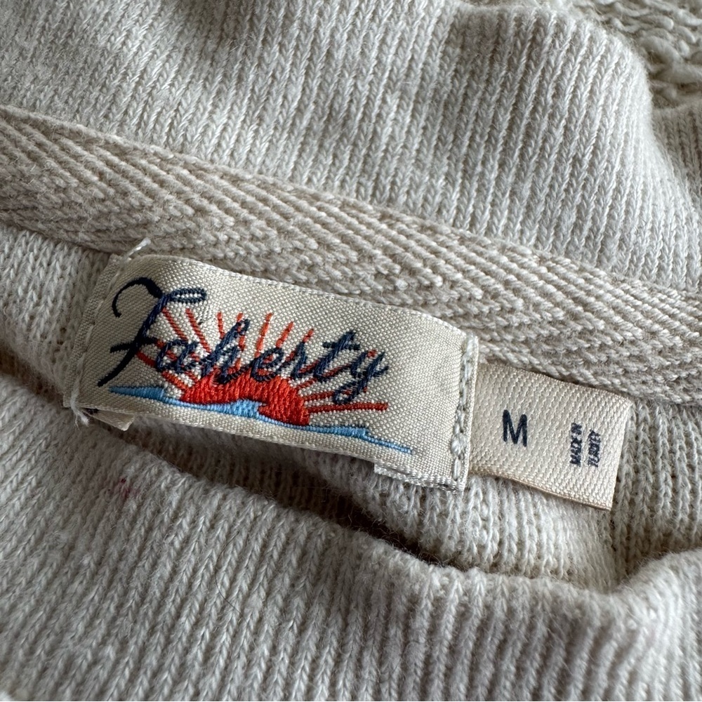 Faherty Vista Stripe Pullover Sweatshirt Color: Liftside - 100% Organic Cotton - Picture 10 of 12